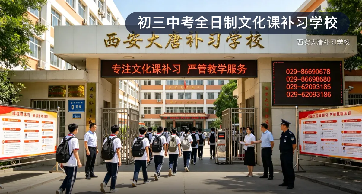 初三中考全日制文化课补习学校 · 陕西大唐培训学校有限公司官方服务认证